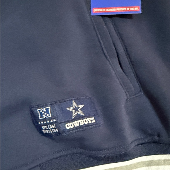 NFL Cowboys Dark Blue and gray Varsity Jacket - Picture 4 of 7